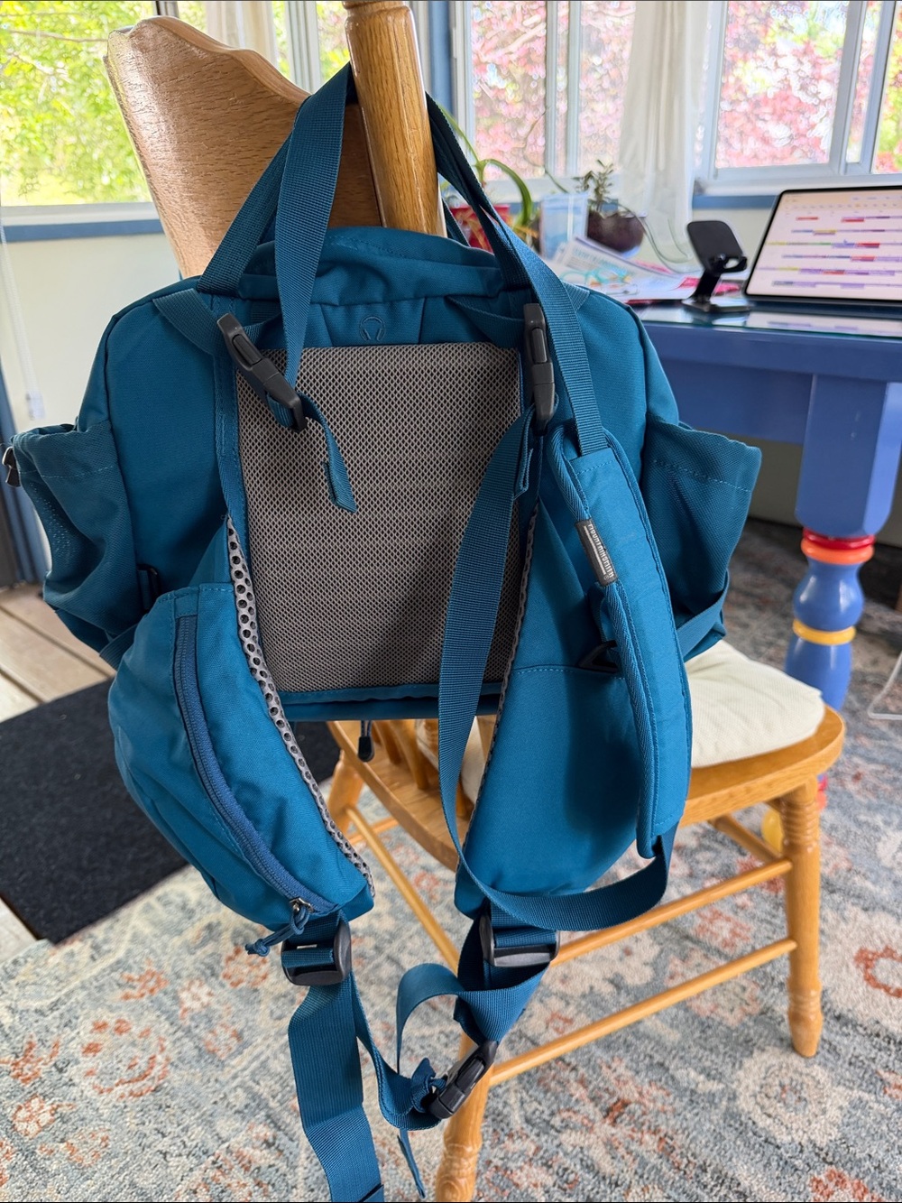 Blue lumbar Backpack - Picture 4 of 6
